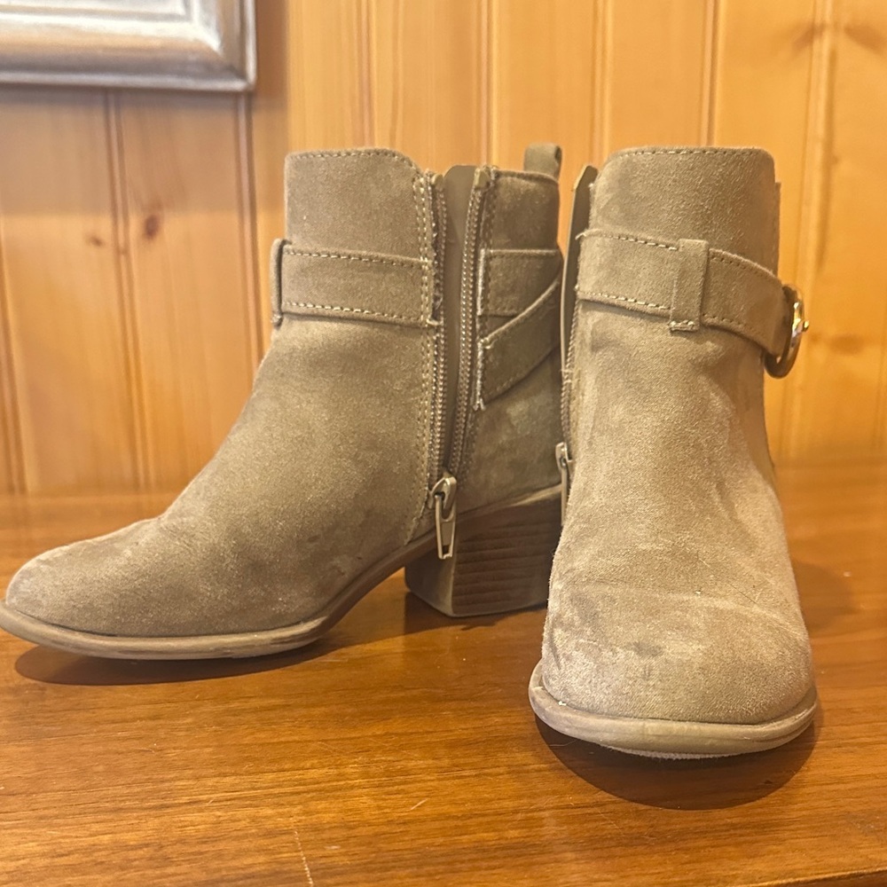 Sugar Kids Taupe Suede Boots